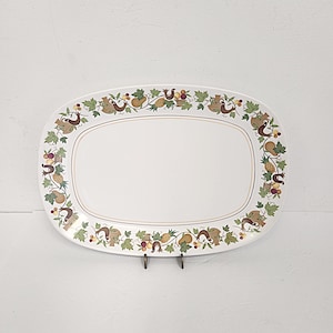 Vintage 1970&#39;s Noritake Progression Homecoming # 9002 Oval Serving Platter - Tray