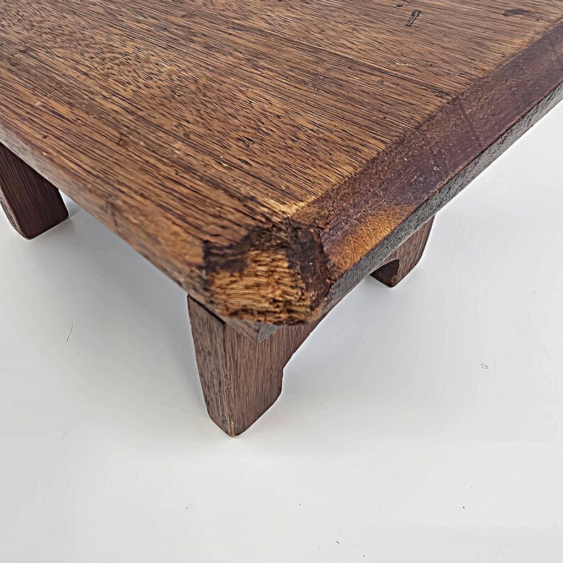Vintage Oak Step Stool - Plant Stand - Farmhouse Stool - Etsy