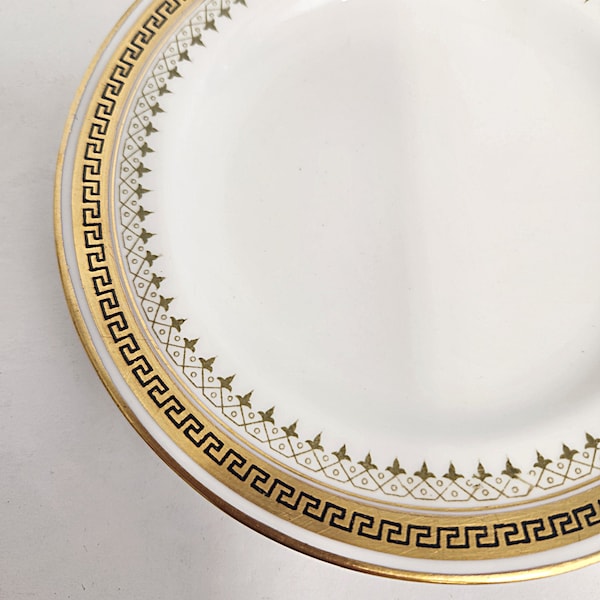 Vintage Early 1900's Spode Copelands (R 3321) 6 Inch Bread and Butter Plate Greek Key Pattern - 11 Available