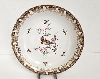 Vintage 1950's Chadelaud Decor Limoges Gold Trim with Birds Soup or Salad Bowl - 12 Available