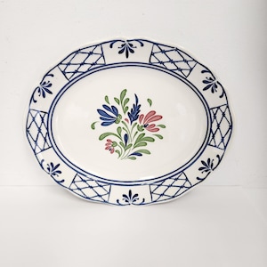 Vintage 1980&#39;s Johnson Brothers Provincial Ironstone China Serving Platter - Tray
