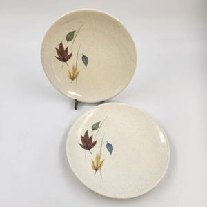 Vintage Franciscan Autumn Leaves Pair of Bread-and-Butter Plates