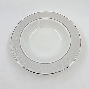 Cuenco para sopa con borde Mikasa Parchment L3438, nuevo y antiguo, vintage