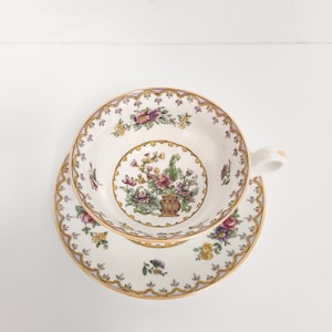 Vintage 1950&#39;s - 60&#39;s Spode Copeland&#39;s Peplow #568948 - Cup and Saucer Set