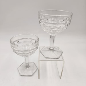 Vintage 1950&#39;s American Fostoria Champagne or Sherbert Glasses - Set of 4