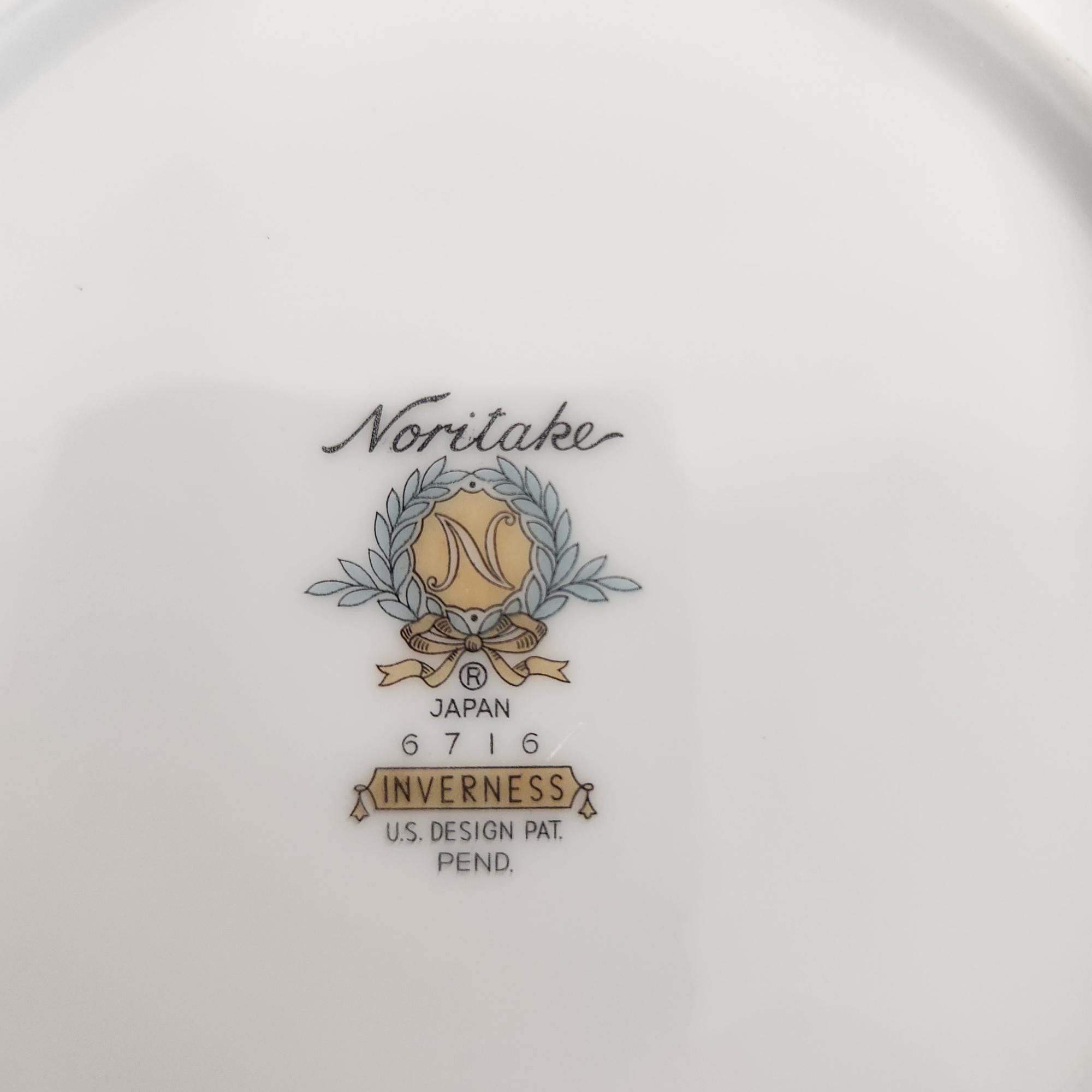 Vintage Noritake Inverness 6716 Set of 2 Bread and Butter Plates