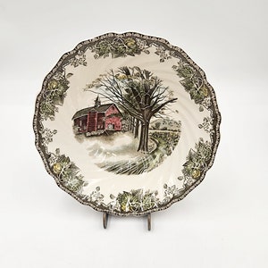 Vintage 1960&#39;s Johnson Brothers Friendly Village 8 1/4 Inch Round Vegetable or Serving Bowl - 3 Available