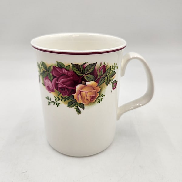 Vintage 1960's Royal Albert Old Country Roses Coffee Mug - Newer with Tag
