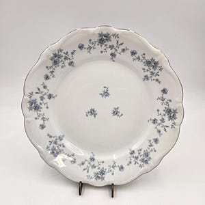 Vintage 1980&#39;s Johann Haviland Blue Garland 10 Inch Dinner Plate