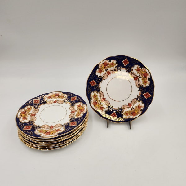 Vintage 1950's Royal Albert Heirloom Bone China England Bread and Butter Plates - 7 Available