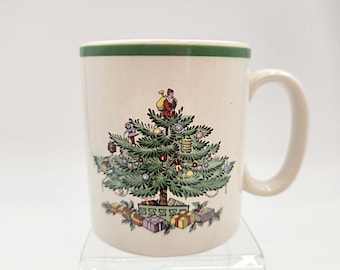 1980&#39;s Spode Christmas Tree 9 Ounce Coffee Mug