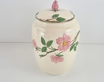 ヴィンテージ フランシスカン デザート ローズ クッキージャー