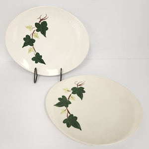 Vintage 1960&#39;s Southern Potteries Blue Ridge Baltic Ivy Large Serving Platter