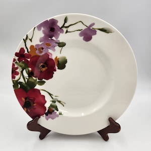 Vintage 1990&#39;s Mikasa Garden Palette Bouquet 11 1/4 Inch Dinner Plates