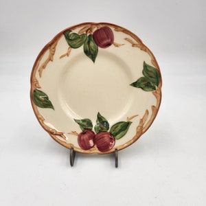 Vintage Franciscaanse appel 6 1/2 inch brood- en boterbord uit de jaren 60