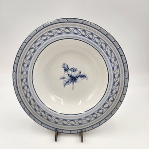 Vintage 1990-tals PTS International Interiors Stengods Soppskålar med Rose-kant - 8 tillgängliga