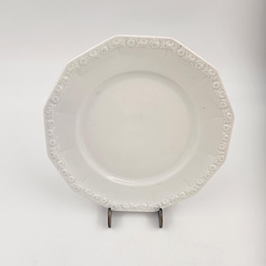 Vintage Rosenthal Serb Germany White Roses Maria Set of 4 Bread and Butter Plates