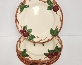 Vintage 1960's Franciscan Apple 10 1/2 Inch Dinner Plate - 6 Available