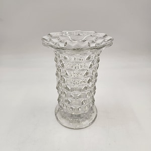 Vintage 1950&#39;s American Fostoria 7 1/4 Inch Trumpet Top Vase