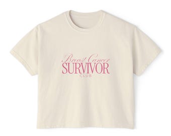 Tumor Humor Women's Boxy Tee - Breast Cancer Survivor Club