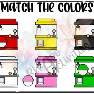 Color Matching Claw Machine Prizes