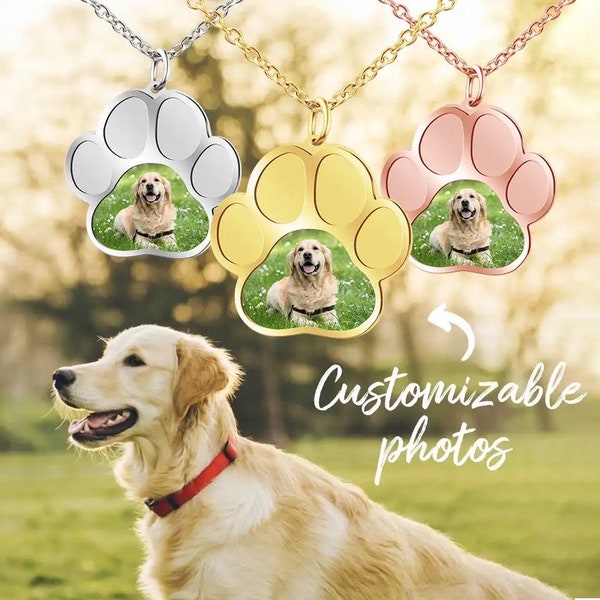 Pet Photo Necklace Etsy Canada