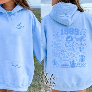 1989 Birthday Gift Hoodie, Aesthetic Hoodie, Seagull Design, Gift for Her, Unisex Hoodie