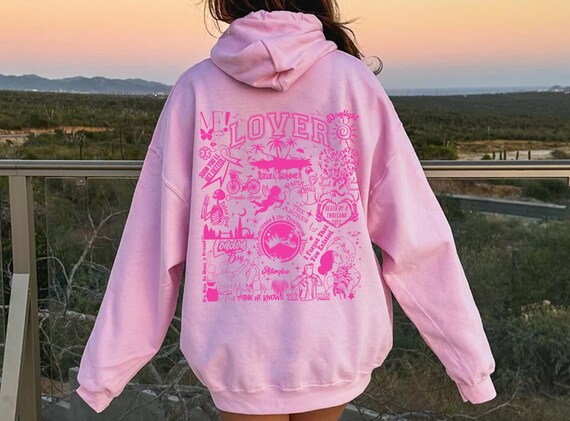 Lover hoodie pink deals