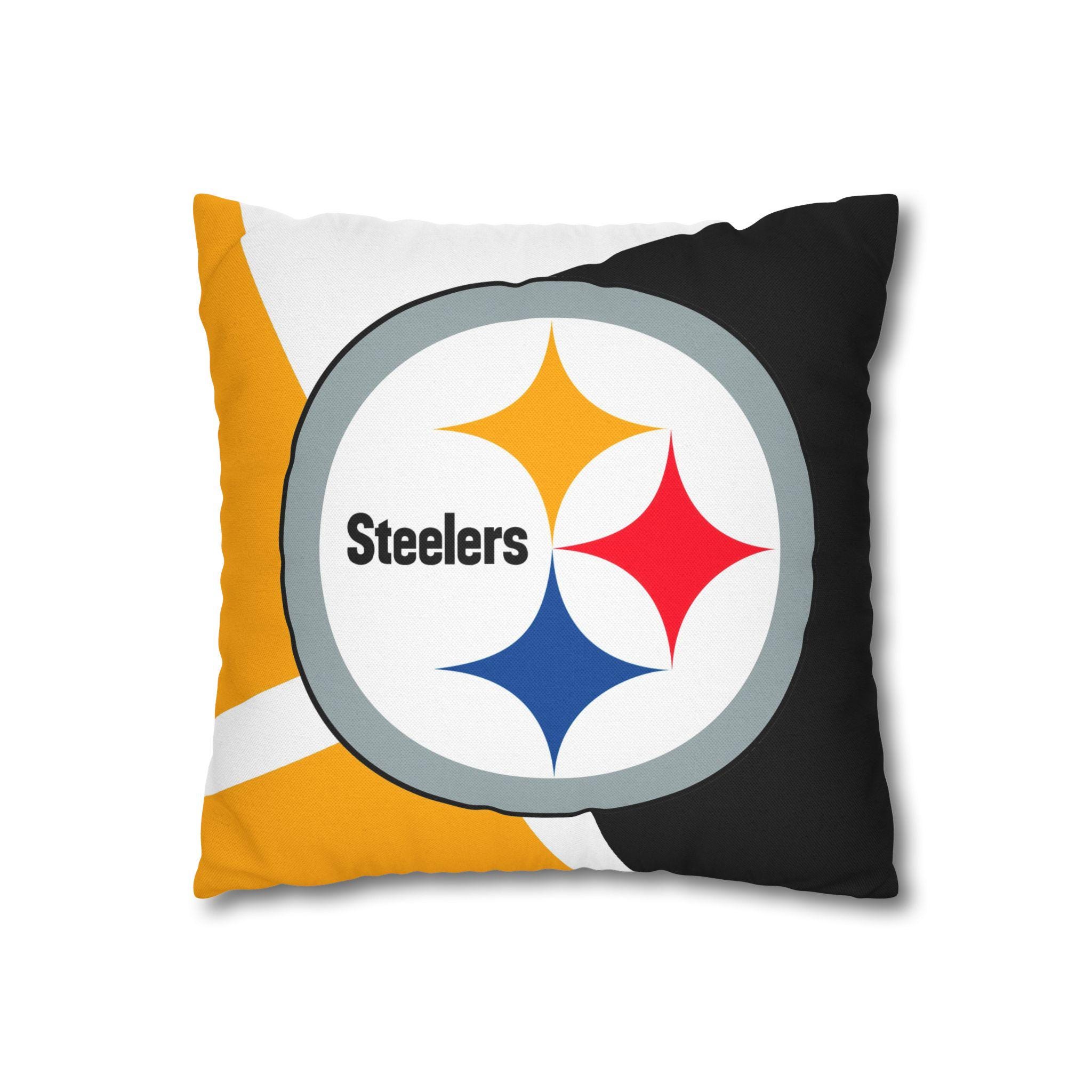Discover Pittsburgh Steeler Throw Pillow, American Football Pillow, Game Day Gift