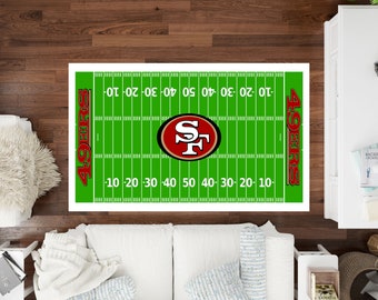 American Football Rug, San Francisco 49ers, Kids Room Rug, Personalized Rug, San Francisco 49ers Rug, Football Rug, Sports Decor, Area Rug