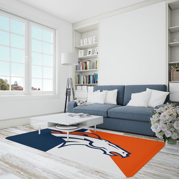 American Football Rug, Denver Broncos, Kids Room Rug, Personalized