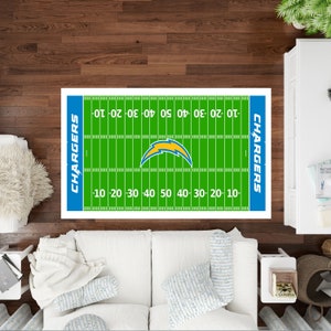 American Football Rug, Los Angeles Chargers, Kids Room Rug, Personalized Rug,Los Angeles Chargers Rug,Football Rug, Custom Rug, Area Rug