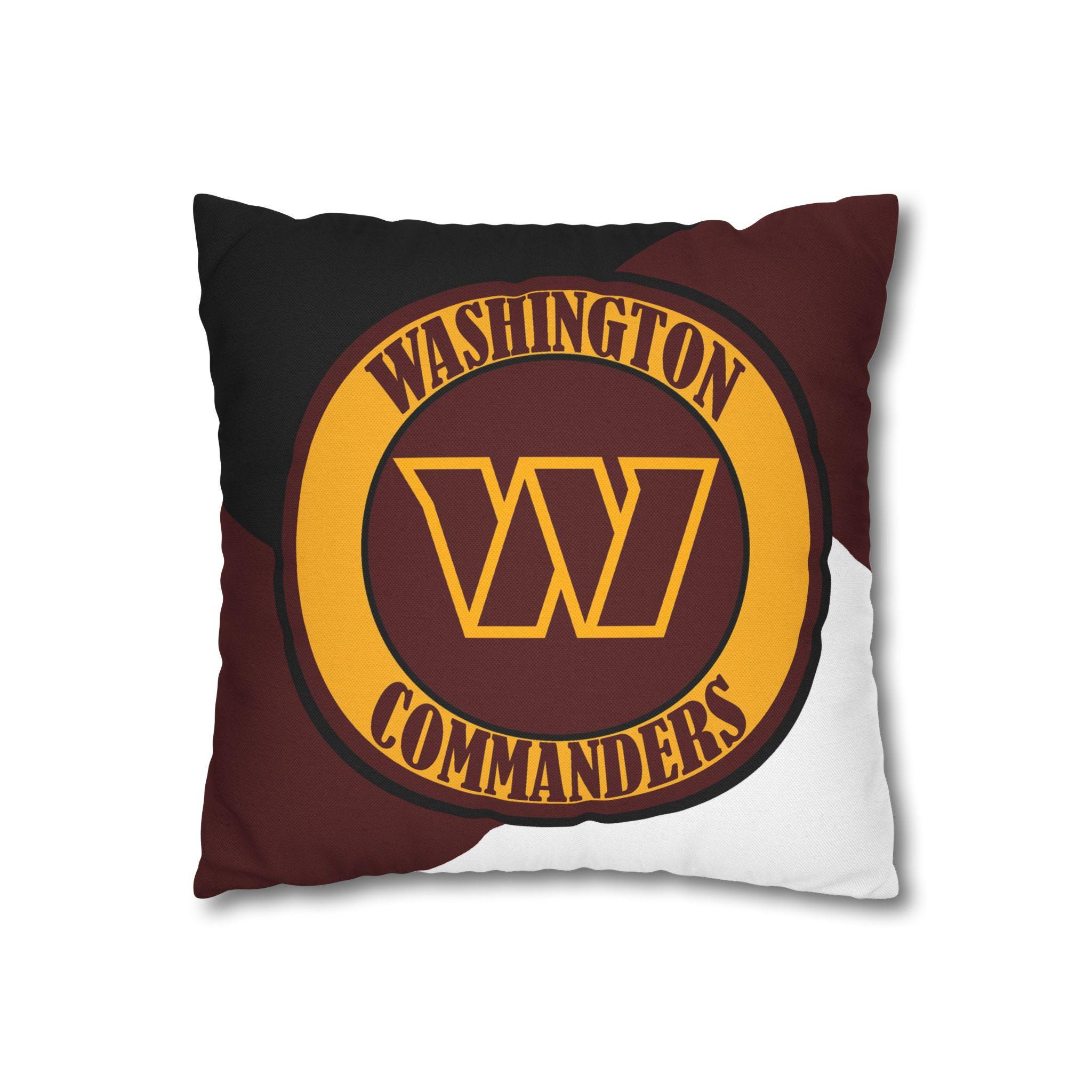 Discover Washington Commanders Throw Pillow, American Football Pillow, Game Day Gift