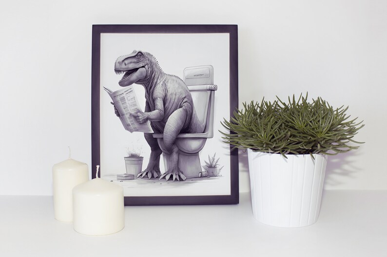 Trex Printable Wall Art Dinosaur Wall Decor Trex Wall Art Etsy