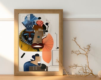 Abstract Printable Wall Art, Woman Wall Art, Modern Wall Art Decor ...