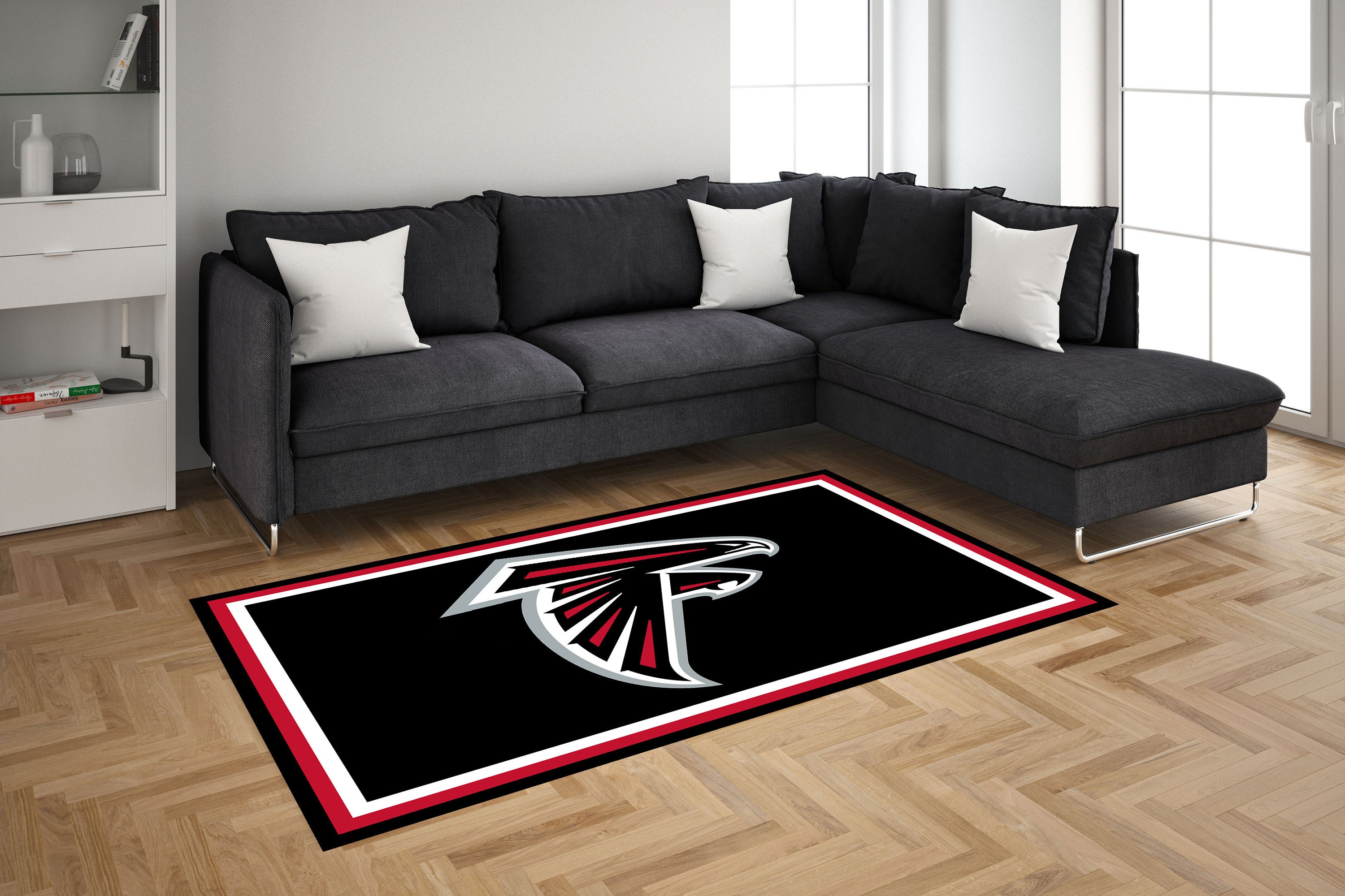 American Football Rug, Atlanta Falcons, Kids Room Rug, Personalized Rug ...