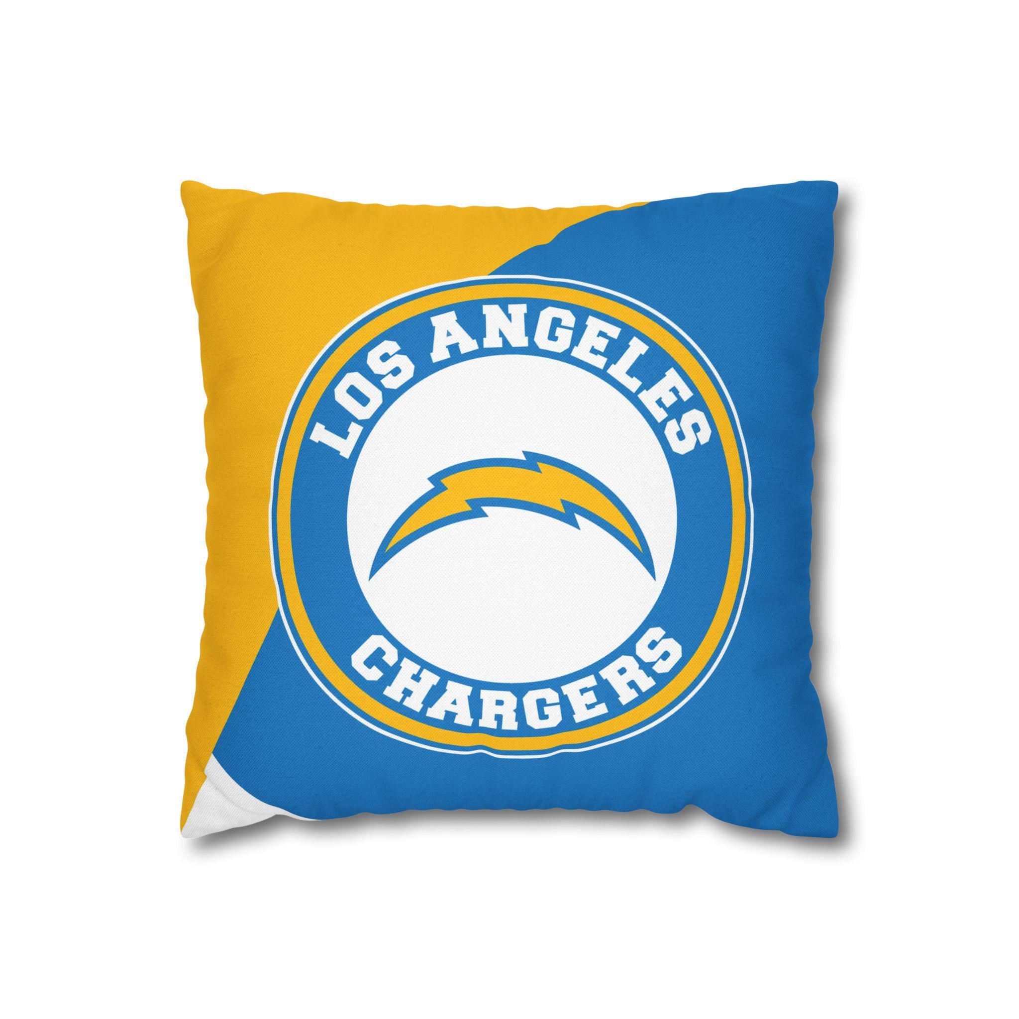 Discover Los Angeles Chargers Throw Pillow, American Football Pillow, Game Day Gift