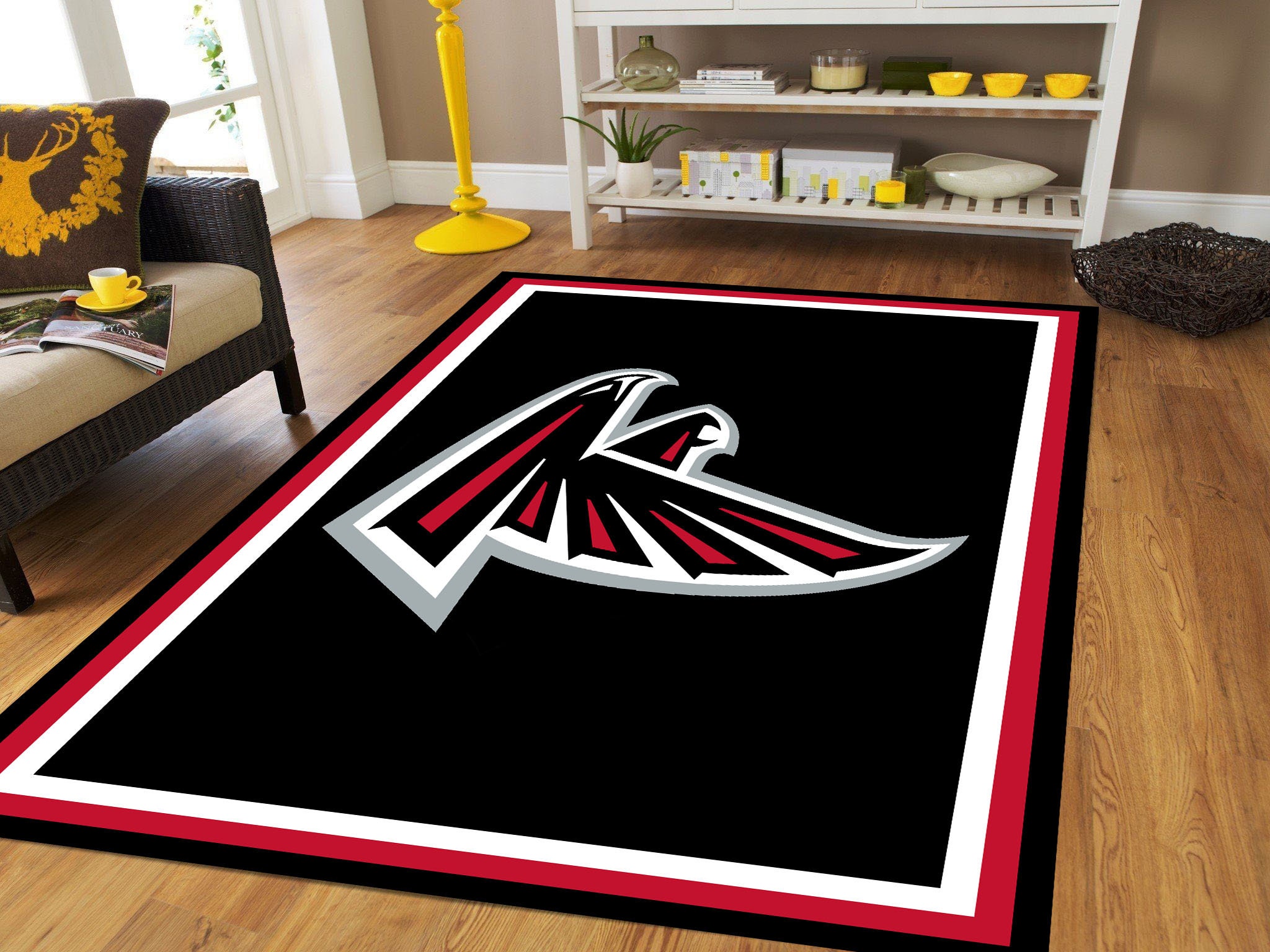 American Football Rug, Atlanta Falcons, Kids Room Rug, Personalized Rug ...