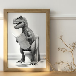 T-Rex Printable Wall Art, Dinosaur Wall Decor, T-Rex Wall Art, Printable Wall Art Animal, Kids Room Decor, Office Wall Decor