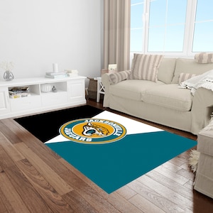 American Football Rug, Jacksonville Jaguars, Kids Room Rug, Personalized Rug, Jacksonville Jaguars Rug, Football Rug, Game Room Rug,Area Rug