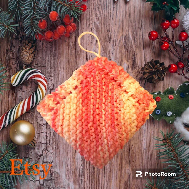 Hand Knitted Wash Clothes Etsy