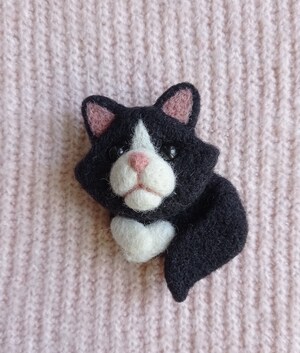 Épingle/broche Chat Noir Dans Une Bouteille - En émail, Badge Décoratif Pour Sac, Veste, Sac à Dos