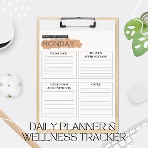 Tagesziele & Wellness Planer (Montag-Sonntag)