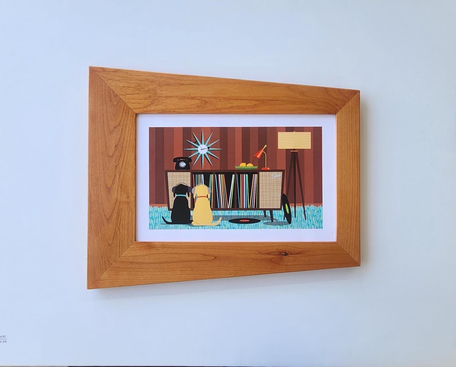Wood Picture Frame, Medium Finish, 8" x 10"