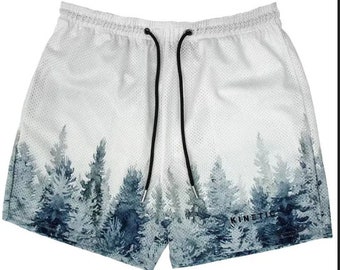 Mens Athlesure Basketball Running Shorts Winter Forest