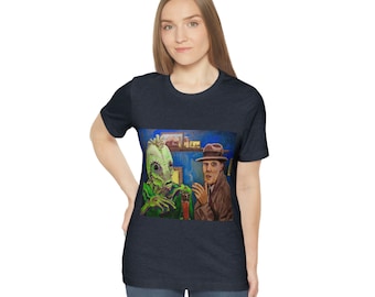 Almuerzo desnudo, Mugwump, William S Burroughs, Peter Weller, David Cronenberg, Horror, Camiseta, Película de culto, Fan Art, Pintura, Cultura pop