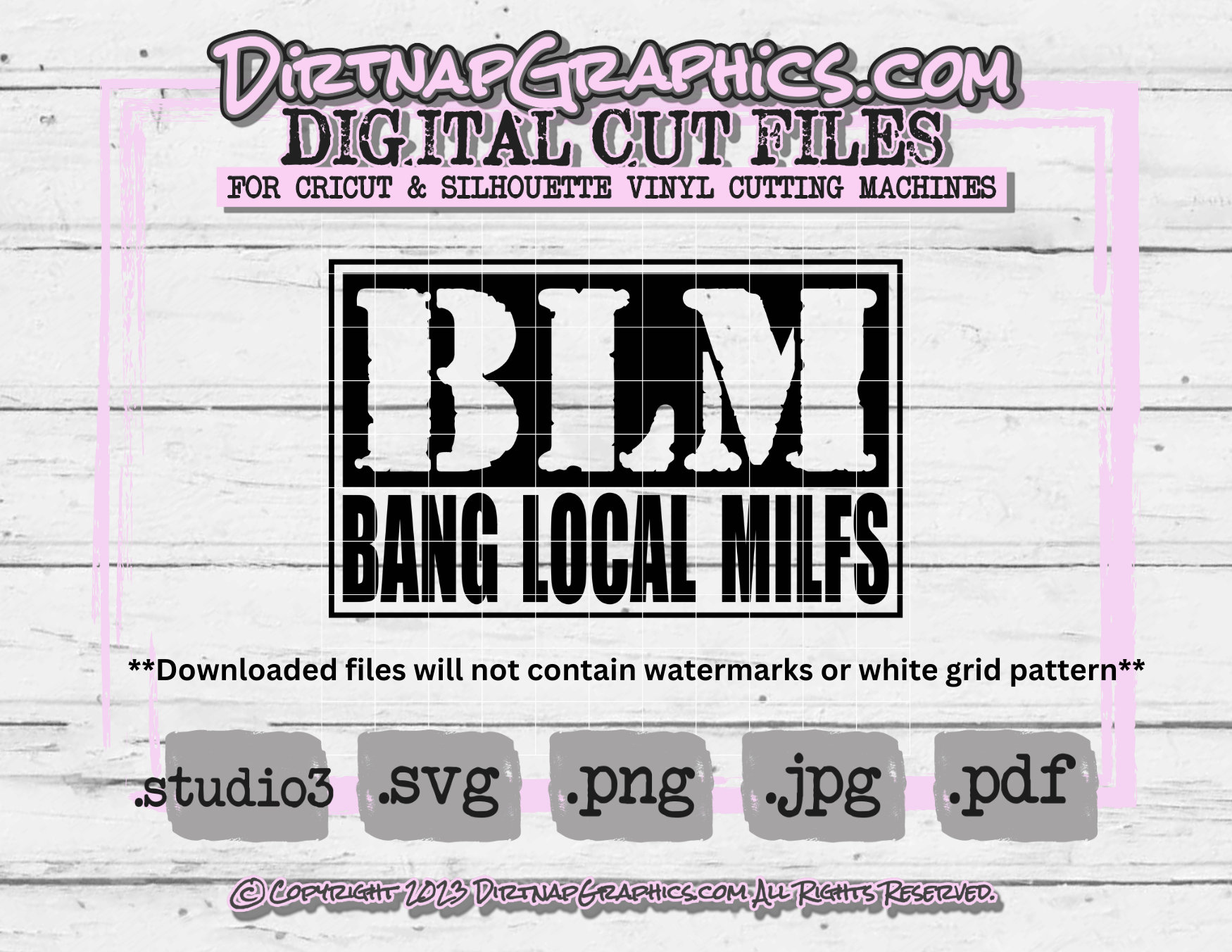 Buy Svg Blm Bang Local Milfs V1 Cut File For Cricut And Silhouette Online In India Etsy