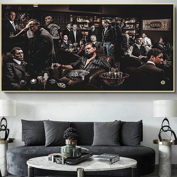 Masters of the Underworld: Embrace the Art of Rule-Bending and Stoic Success with our Gangster Poster Trilogy | Gangster Poster Trilogy