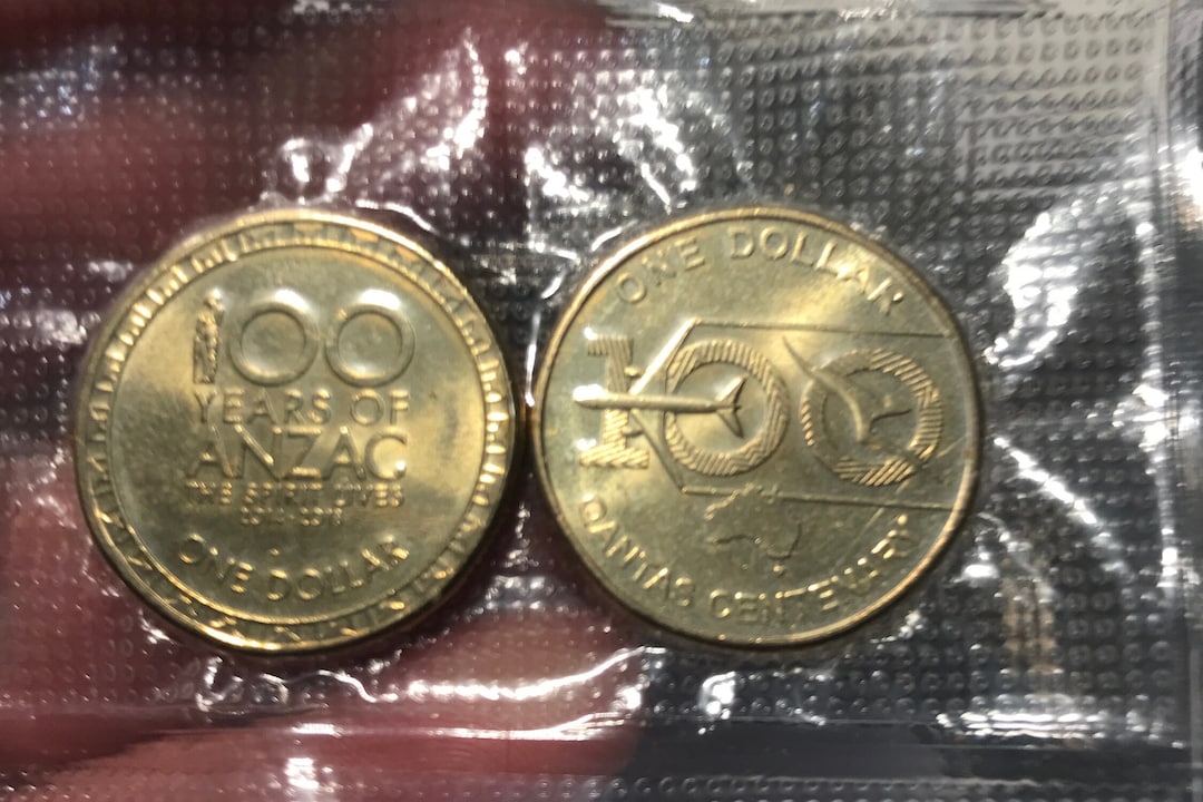 100 Years ANZAC 100 Years Qantas Century One Dollar Coins Etsy Australia