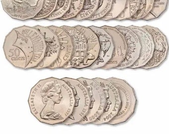 Fifty cents Collection x10 coins